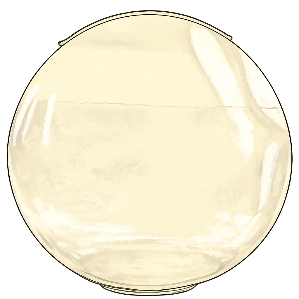 Hand-drawn fish bowl